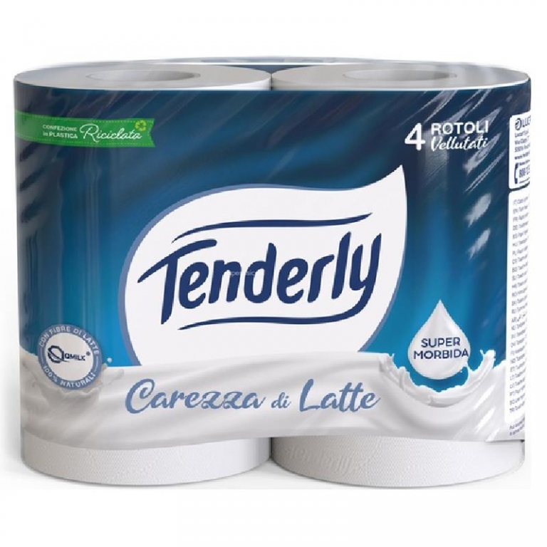 CARTA IGIENICA TENDERLY CAREZZA x4rt